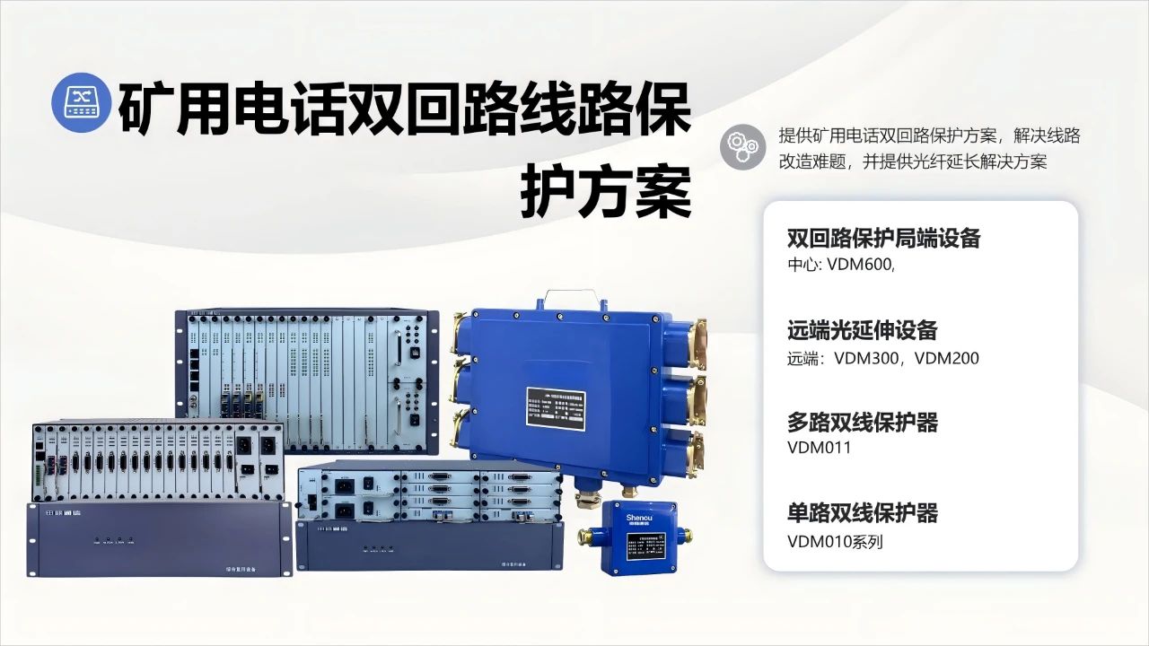 申甌通信——礦用電話雙回路線路保護解決方案